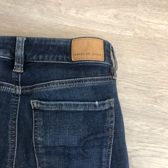 American Eagle Darkwash Skinny Distressed‎ Jeans 0Short - Picture 6 of 7